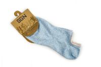 Носки SGN ультратонкие голубой меланж, арт.M034BLO25k1